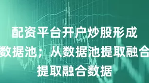 配资平台开户炒股形成目标数据池；从数据池提取融合数据