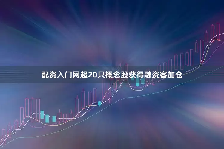 配资入门网超20只概念股获得融资客加仓