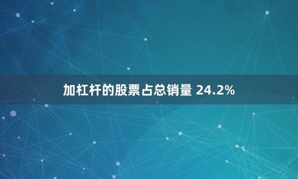 加杠杆的股票占总销量 24.2%